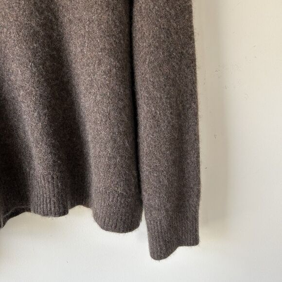 Quince 100% Mongolian Cashmere Crewneck Sweater Brown Women’s Size XL Soft Cozy - Picture 5 of 9